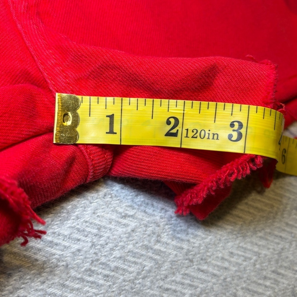 Lucky Brand Red Jean Shorts.  Size 00 - Picture 8 of 12